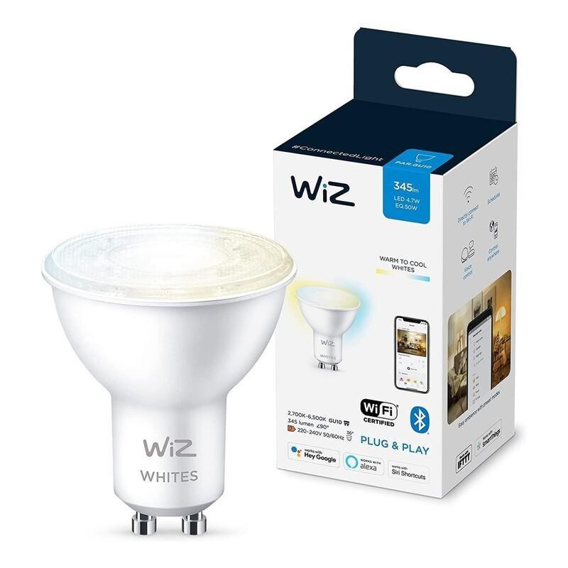 WiZ Spot PAR16 GU10 Smart Light Bulb - Tunable White (50W), , large image number 0