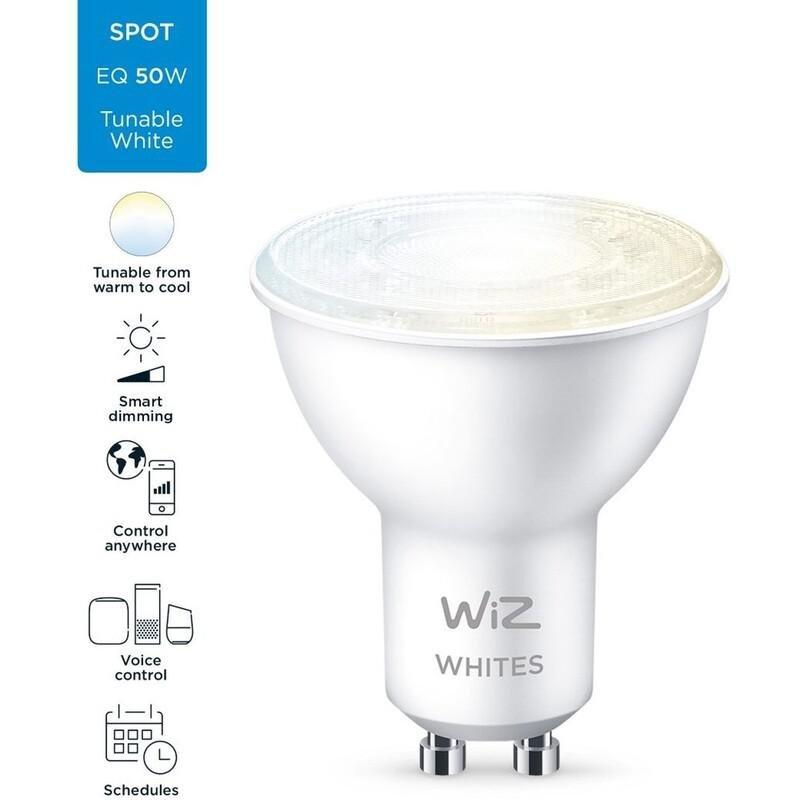 WiZ Spot PAR16 GU10 Smart Light Bulb - Tunable White (50W), , large image number 3
