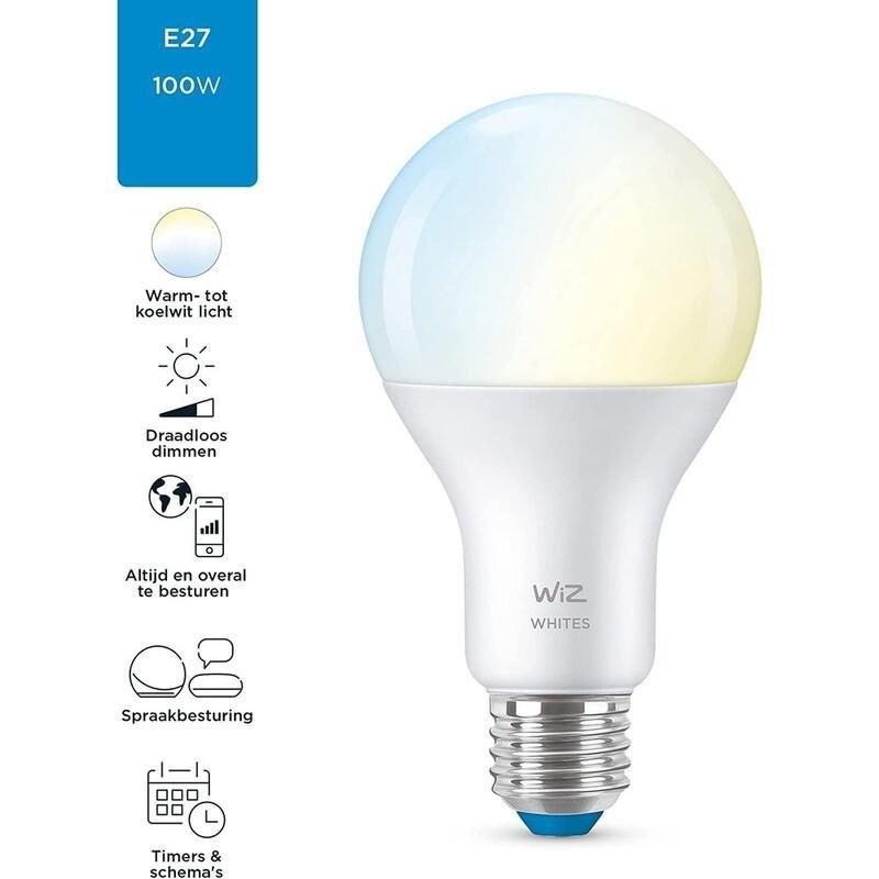 WiZ Bulb A67 E27 Smart Light Bulb - Tunable White (100W), , large image number 2