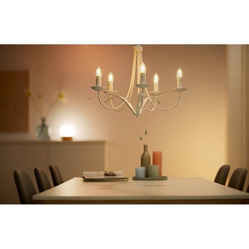 WiZ Filament Clear C35 E14 Smart Light Bulb - Tunable White (40W), , large image number 3