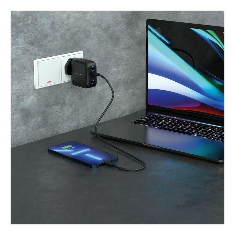 Powerology 100W Triple PD GaN Charger Triple Type-C Power Delivery - Black, , large image number 1