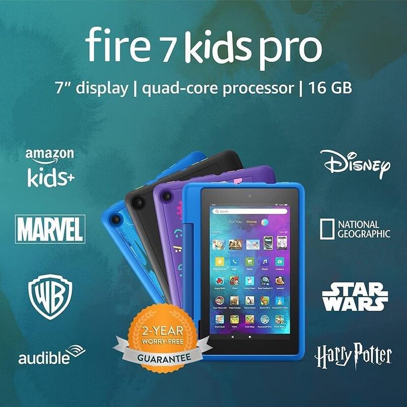 Amazon Fire 7 Kids Pro Tablet 7-Inch 16GB - Black Kid-Friendly Case, , large image number 1