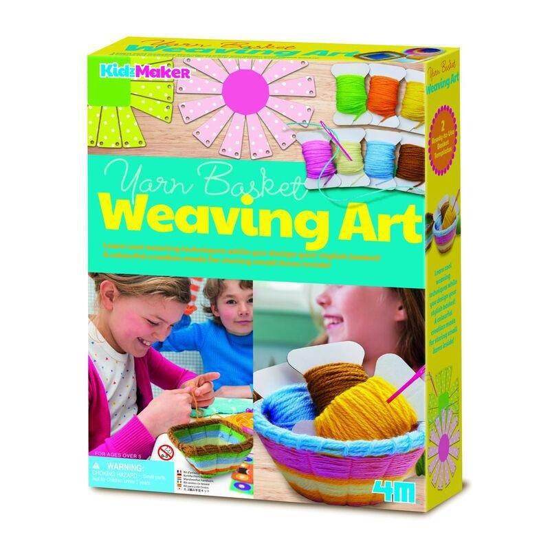 4M Kidzmaker / Yarn Basket Weaving Art, , medium