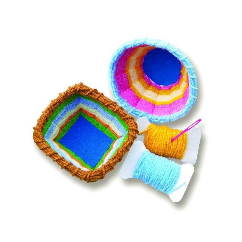4M Kidzmaker / Yarn Basket Weaving Art, , medium