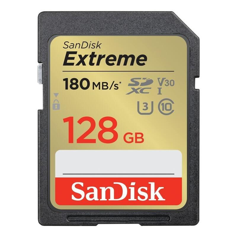 SanDisk Extreme SDXC UHS-I Class 10 Memory Card - 128GB, , large image number 0