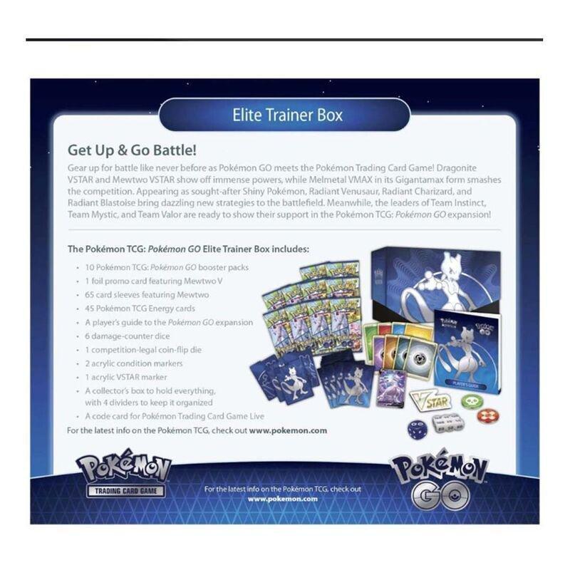 POKEMON TCG - Pokemon TCG Sword & Shield 10.5 Pokemon GO Elite Trainer Box