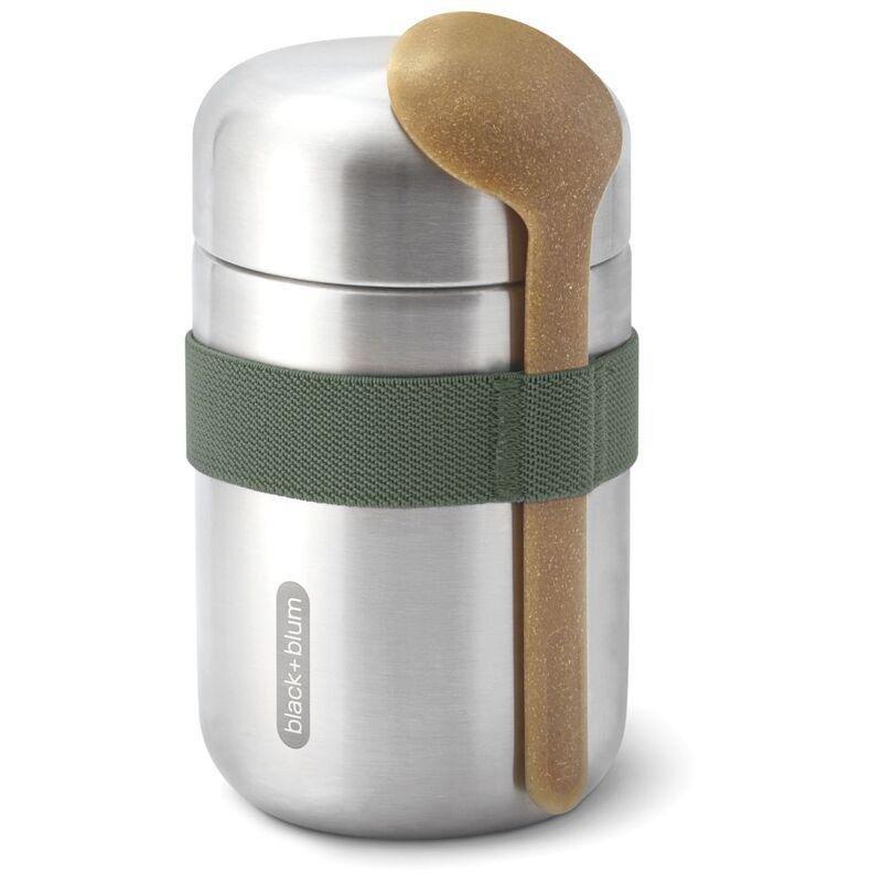 Black & Blum Food Flask Stainless Steel Olive 400ml, , large image number 0