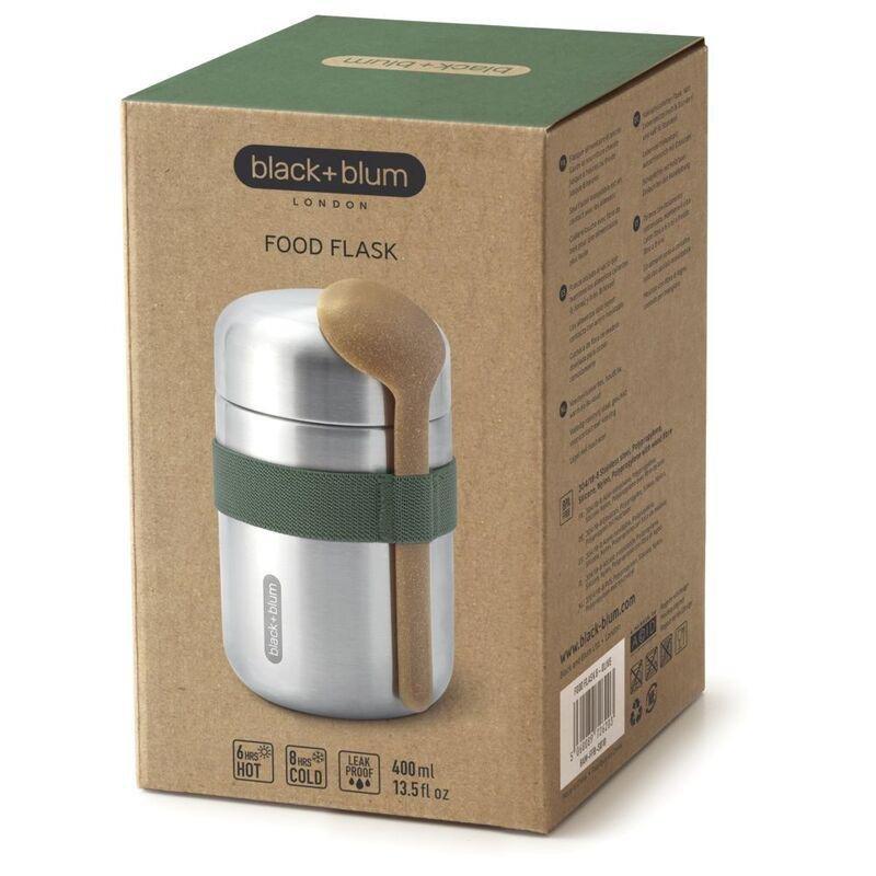 Black & Blum Food Flask Stainless Steel Olive 400ml, , large image number 1