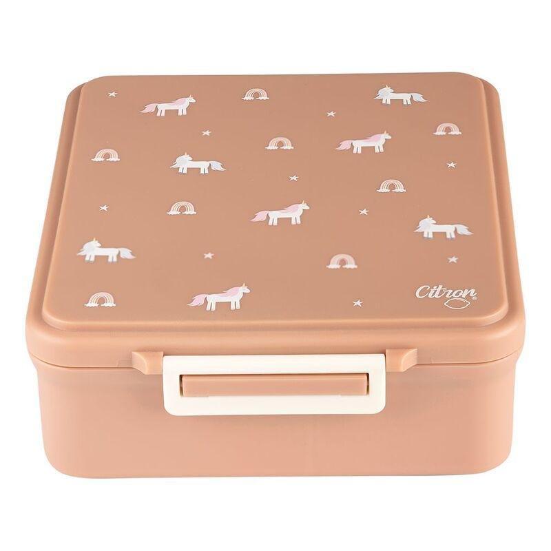 Citron Grand Lunchbox with 4 Compartments & 1 Food Jar - Unicorn, , large image number 0