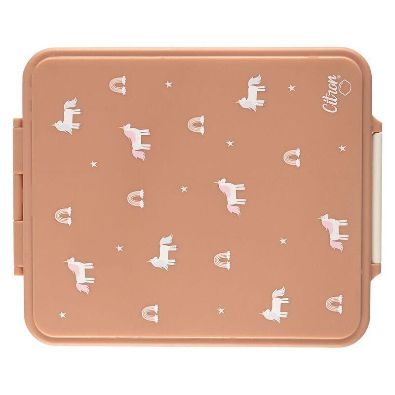 Citron Grand Lunchbox with 4 Compartments & 1 Food Jar - Unicorn, , large image number 5