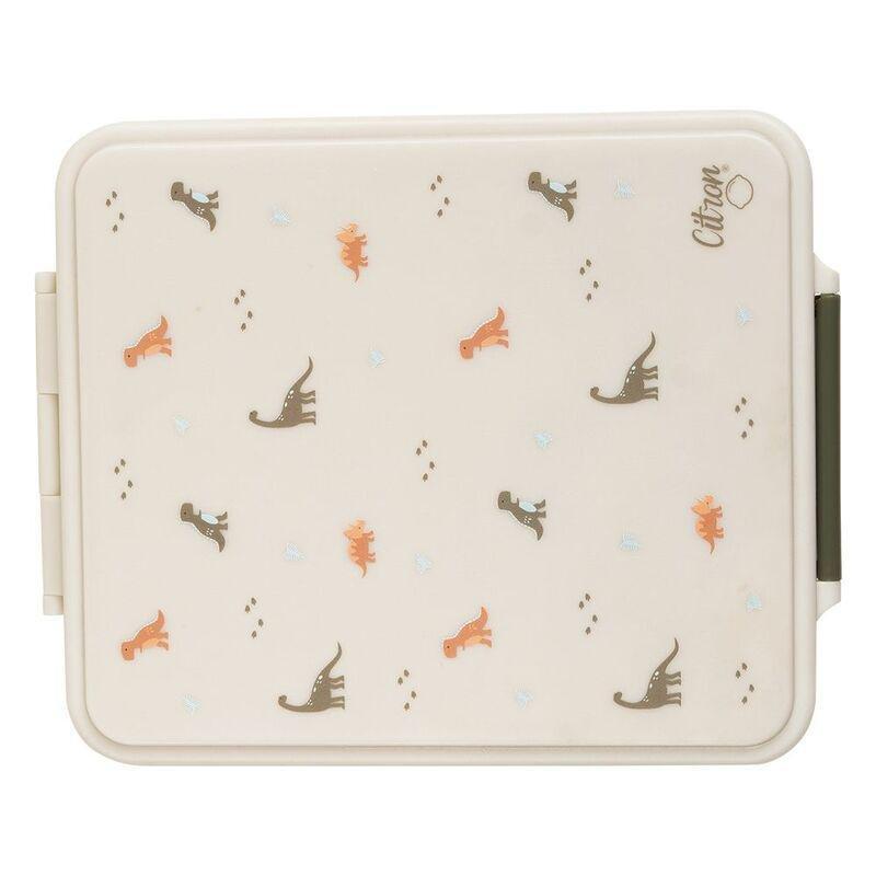 Citron Grand Lunchbox with 4 Compartments & 1 Food Jar - Dino, , large image number 4