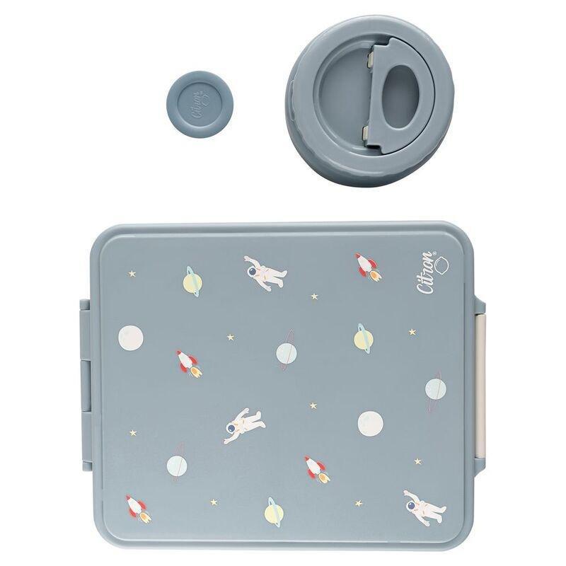 Citron Grand Lunchbox with 4 Compartments & 1 Food Jar - Spaceship, , large image number 1