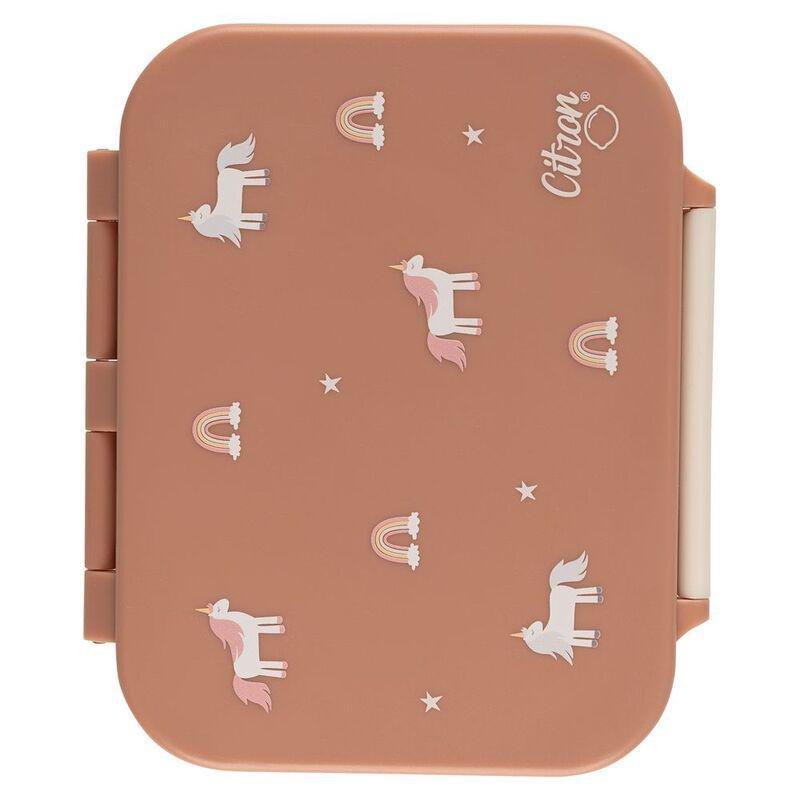 Citron Tritan Snackbox with 3 Compartments - Unicorn, , large image number 3