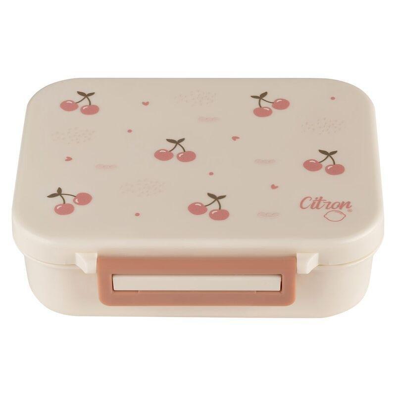 Citron Tritan Snackbox with 3 Compartments - Cherry, , medium