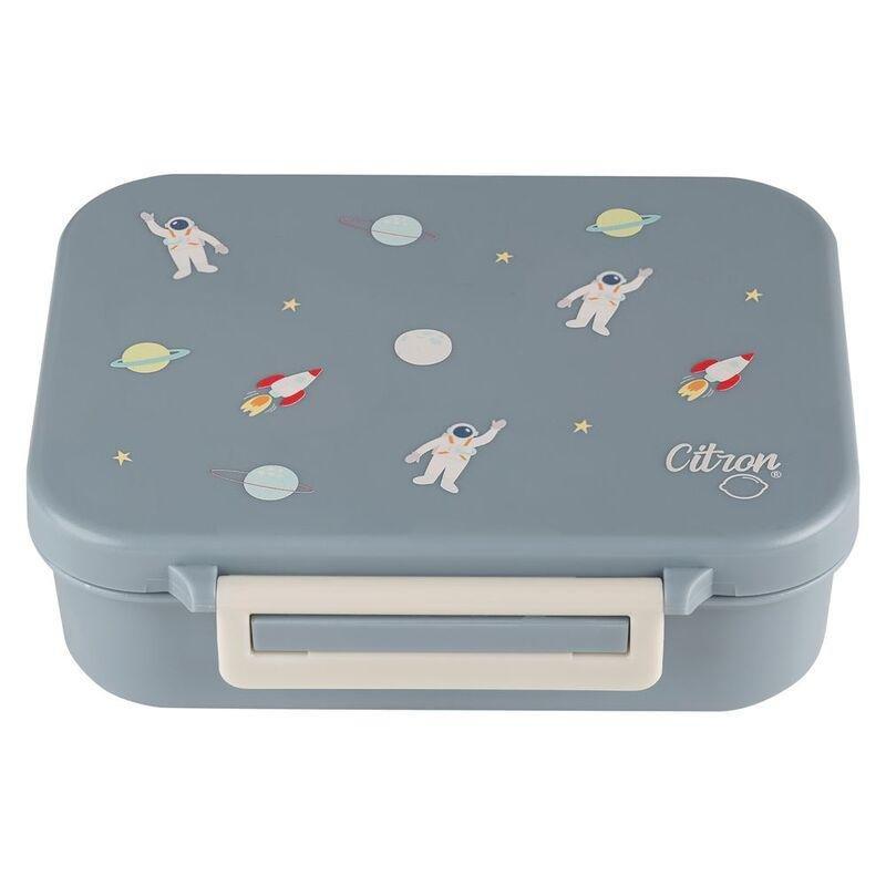 Citron Tritan Snackbox with 3 Compartments - Spaceship, , medium