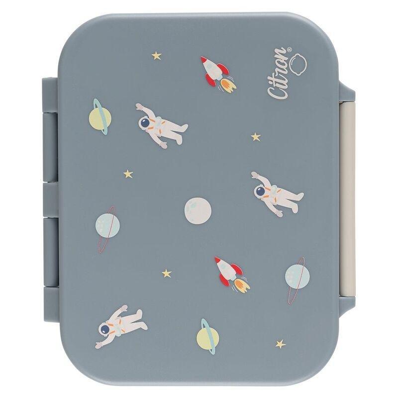Citron Tritan Snackbox with 3 Compartments - Spaceship, , large image number 3