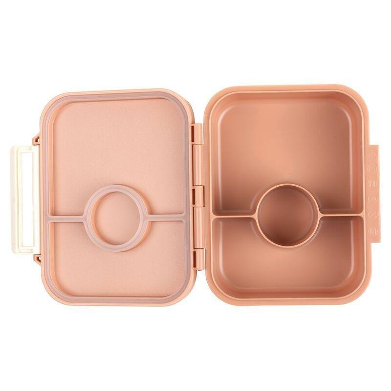 Citron Tritan Snackbox with 3 Compartments - Blush Pink, , large image number 1