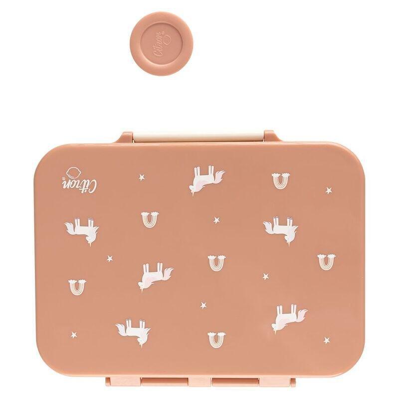 Citron Tritan Lunchbox with 4 Compartments - Unicorn, , large image number 1