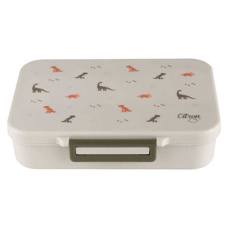 Citron Tritan Lunchbox with 4 Compartments - Dino, , large image number 0
