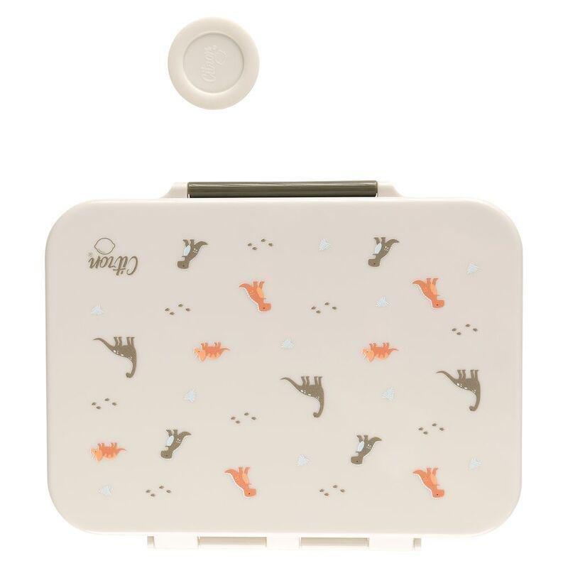 Citron Tritan Lunchbox with 4 Compartments - Dino, , large image number 1
