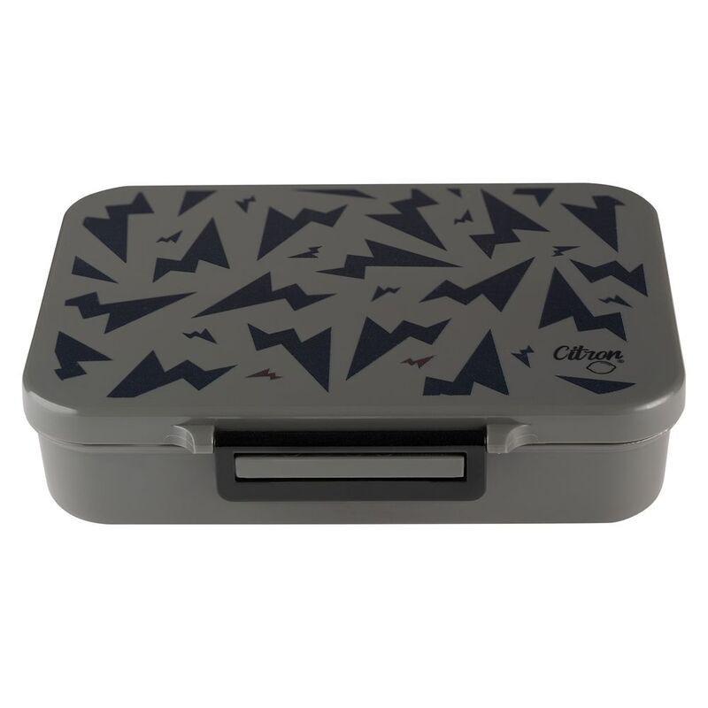 Citron Tritan Lunchbox with 4 Compartments - Storm Black, , large image number 0