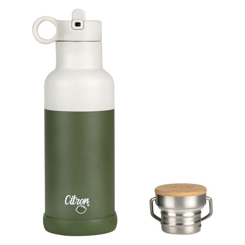 Citron Stainless Steel Water Bottle 500ml - Olive Green, , large image number 0
