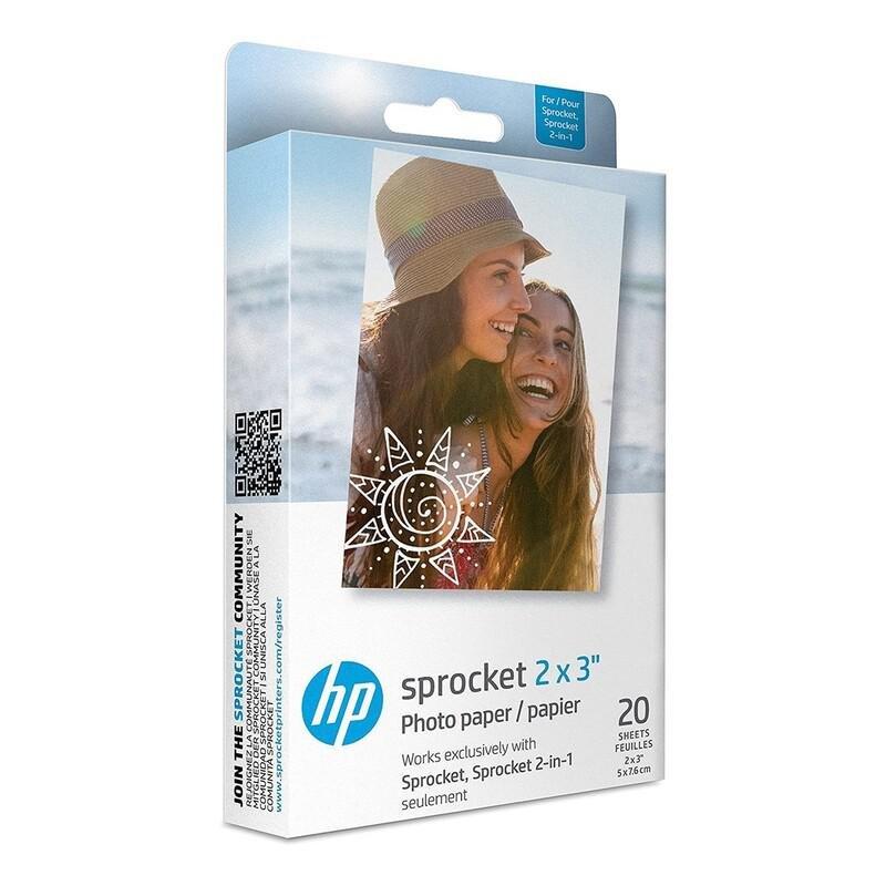 HP Sprocket 2X3 Premium Zink Sticky-Back Photo Paper - 20 Sheets, , medium