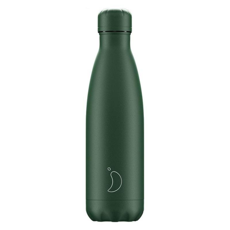 Chilly's Bottles Water Bottle 500ml Matte All Green, , medium
