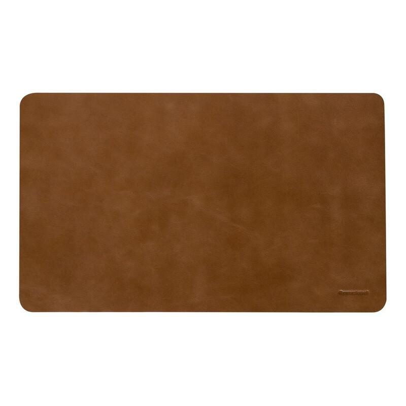 dbramante1928 Copenhagen Medium Leather Desk Mat - Tan (30 x 50 cm), , medium
