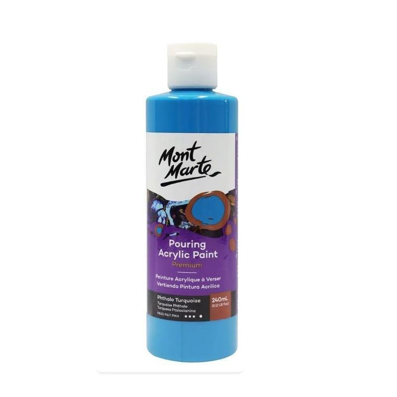 MONT MARTE - Mont Marte Pouring Acrylic 240ml Phthalo Turquoise