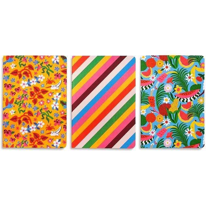 Ban.do Rough Draft Notebook Set - Fruity  (Set of 3), , medium
