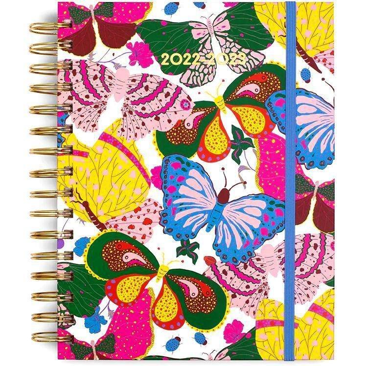 Ban.do 17-Month Medium Planner - Berry Butterfly White (Aug 22-Dec 23), , large image number 0