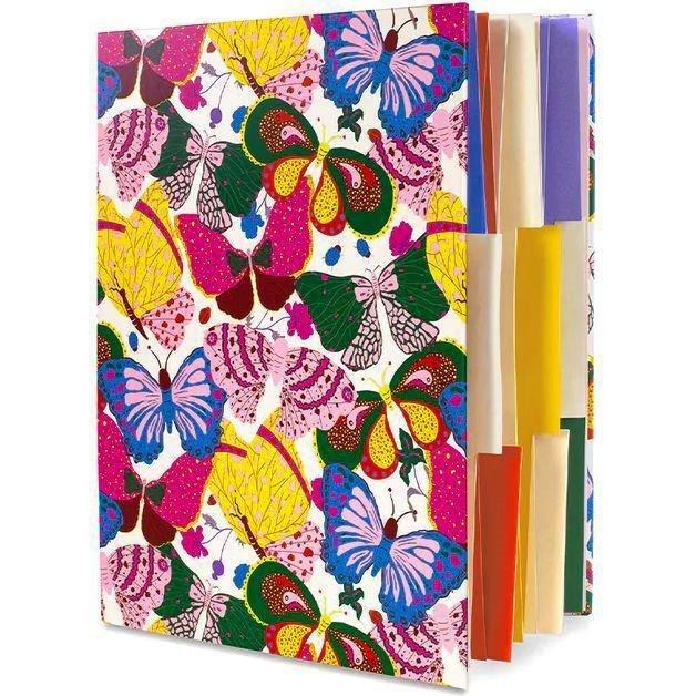 Ban.do Get It Together File Folder - Berry Butterfly White (9 Accordion Folders), , large image number 1