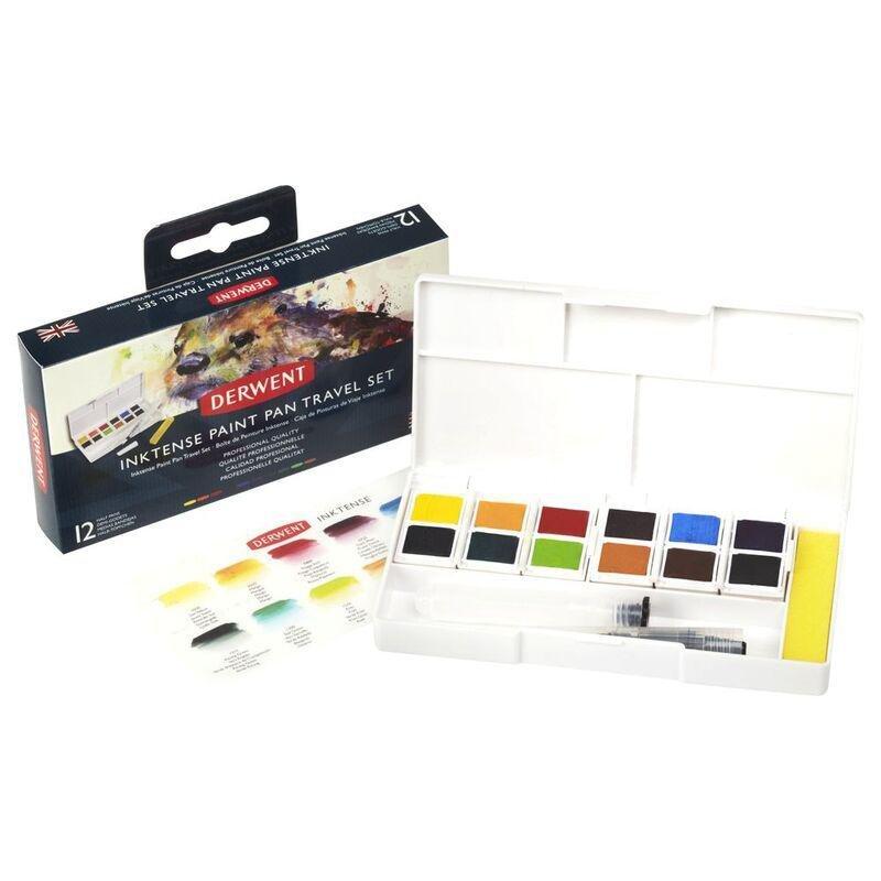 Derwent Inktense Paint Pan Travel Set Palette No.1 (Set of 12), , large image number 0
