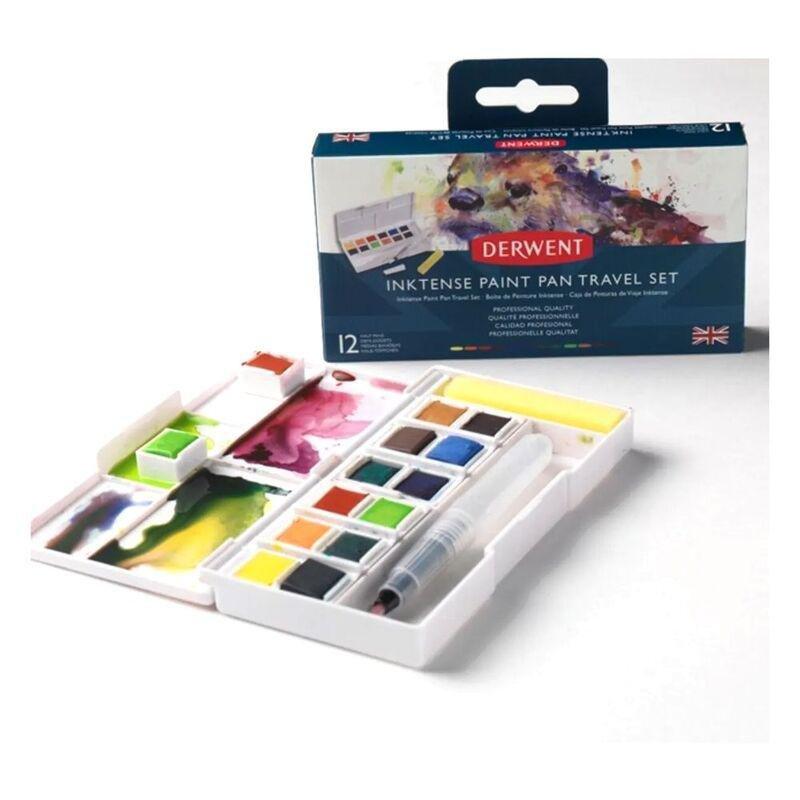 Derwent Inktense Paint Pan Travel Set Palette No.1 (Set of 12), , large image number 2