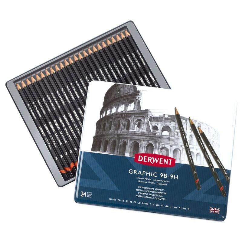 Derwent Graphic Pencils Tin (Set of 24), , large image number 0