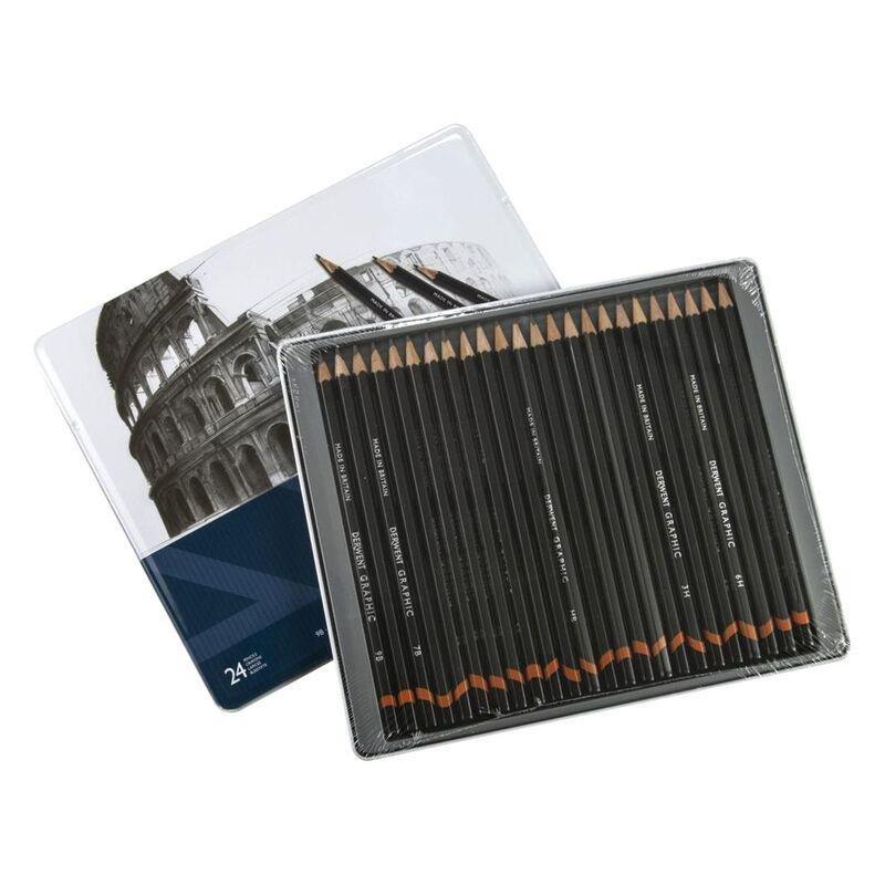 Derwent Graphic Pencils Tin (Set of 24), , large image number 2