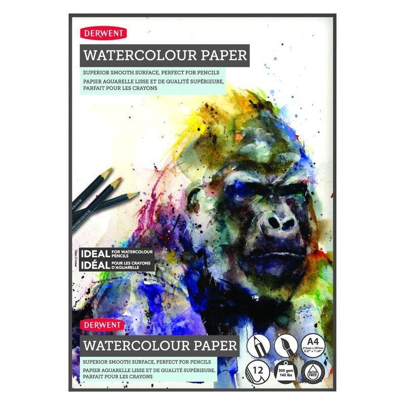 Derwent A4 Watercolour Portrait Paper Pad, , large image number 0