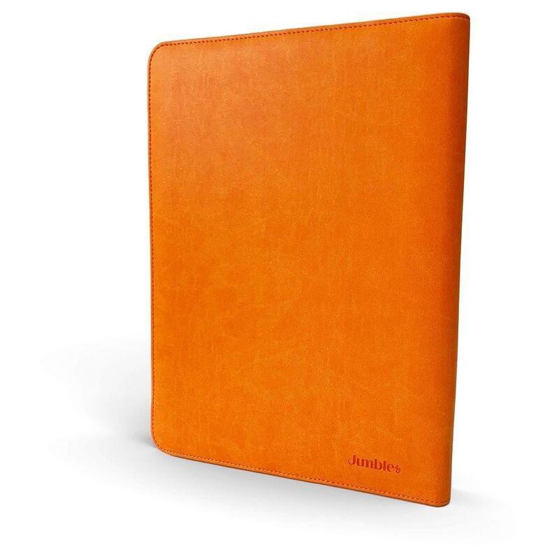 Jumble & Co Intentus Organiser A4 Leather Folder With Ruled Refill Pad (Set of 3) - Orange, , large image number 1