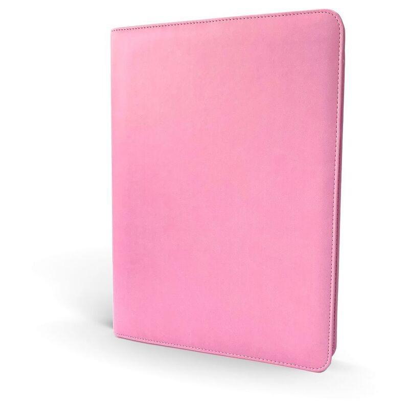 Jumble & Co Intentus Organiser A4 Leather Folder With Ruled Refill Pad - Pink, , large image number 2