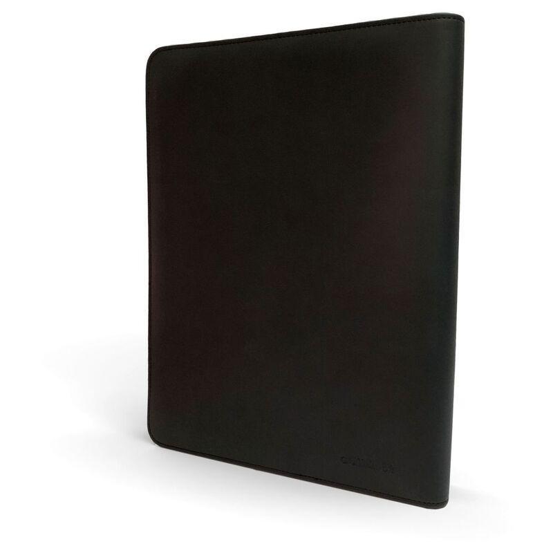 Jumble & Co Intentus Organiser A4 Leather Folder With Ruled Refill Pad - Black, , large image number 2