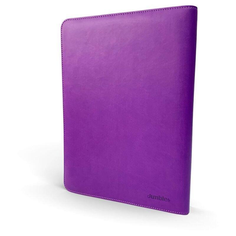 Jumble & Co Intentus Organiser A4 Leather Folder With Ruled Refill Pad - Purple, , large image number 1