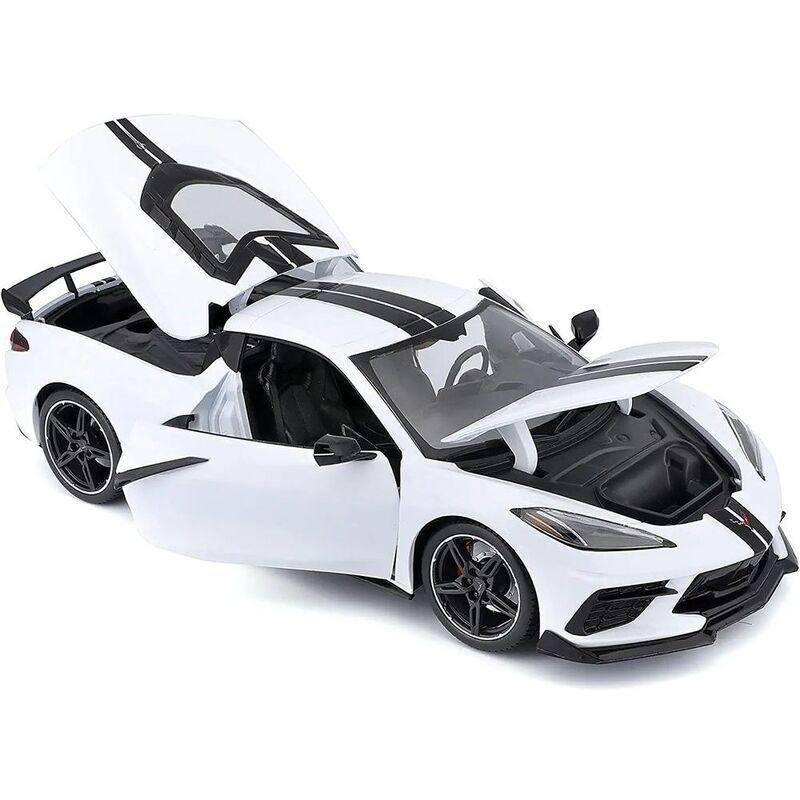Maisto Special Edition 2020 Chevrolet Corvette Stingray Coupe White 1.18 Scale Die-Cast Car Model, , large image number 0