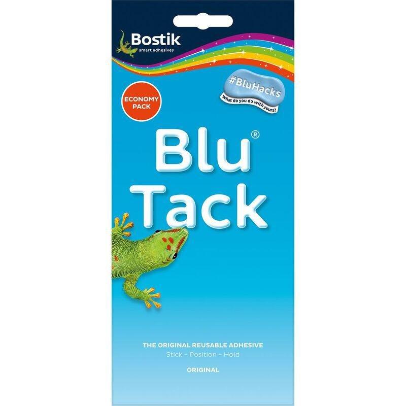 BOSTIK - Bostik Blu Tack Reusable Adhesive Tack - Economy Pack 90g