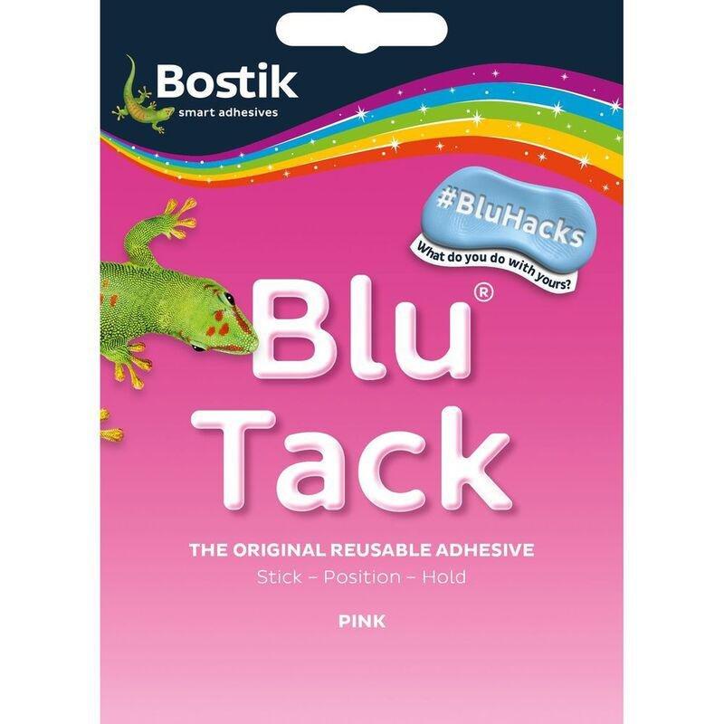 Bostik Blu Tack Reusable Adhesive Tack - Pink 45g, , large image number 0