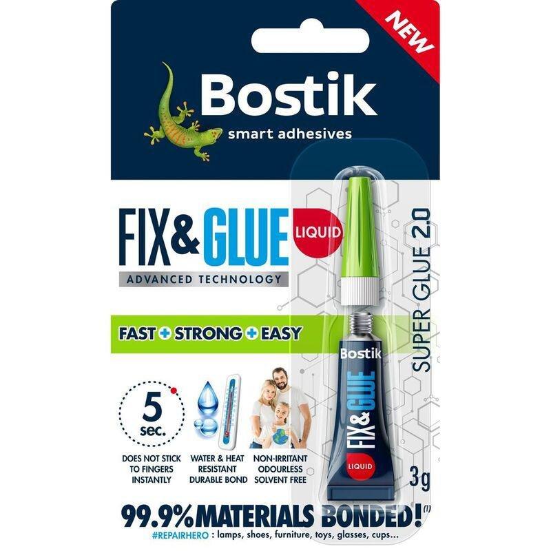 Bostik Fix & Glue - Super Glue Liquid 3g, , medium