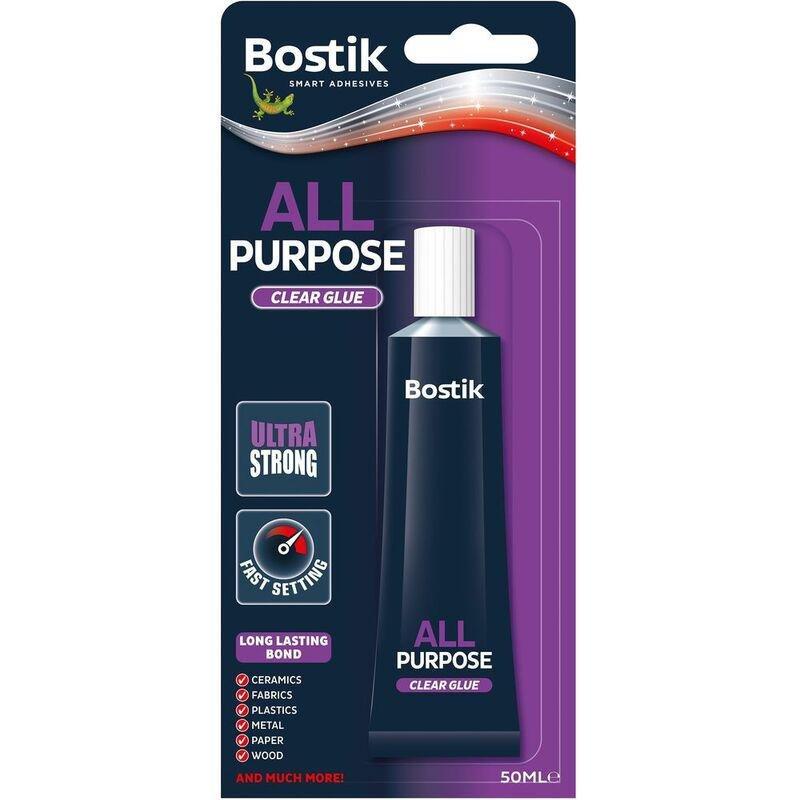 Bostik All Purpose Ultra Strong Clear Glue 50ml, , large image number 0