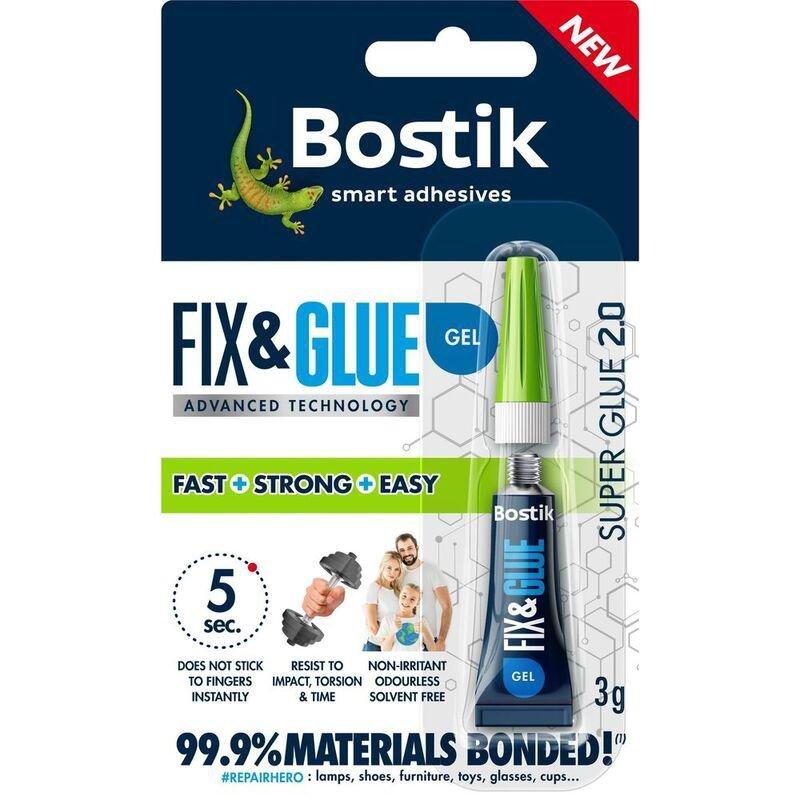 Bostik Fix & Glue Gel 3g, , large image number 0
