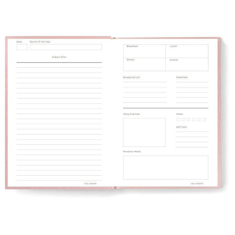 Career Girl London Pink Croc Daily Planner, , large image number 1