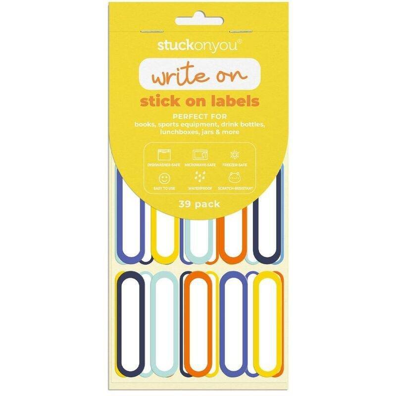 Stuck on You Write & Stick on Labels - Neutral (39 Pack), , large image number 0
